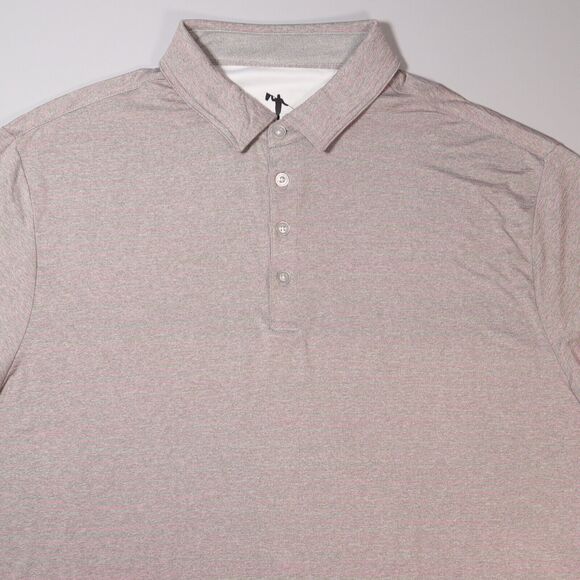 Anderson Ord Men’s XL Performance Golf Polo Shirt Gray Stripe Short Sleeve - Picture 2 of 8